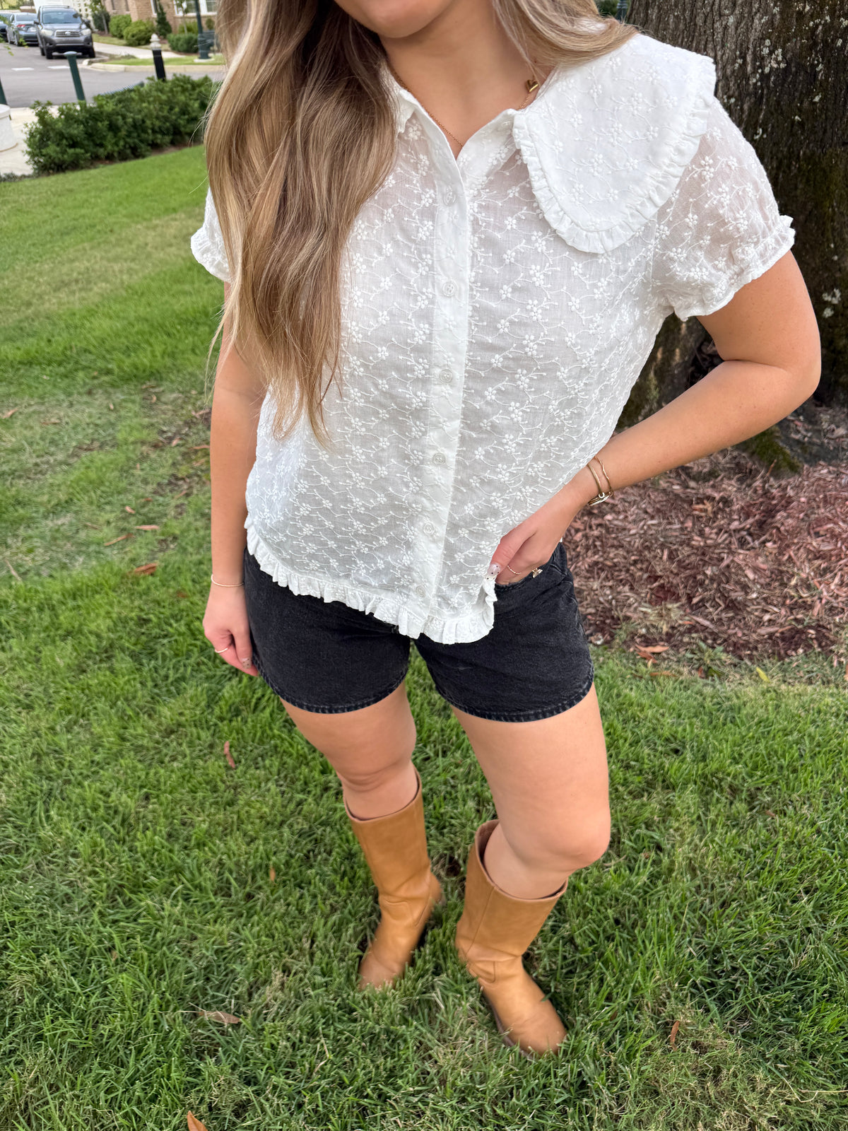 The Layne Peter Pan Top